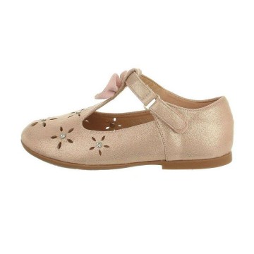 Ballerinas glitter strass champagne goud 30 35