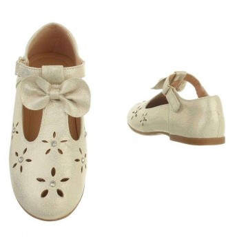 Ballerinas glitter strass goud 24 35