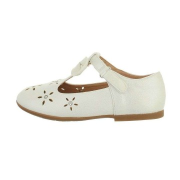 Ballerinas glitter strass wit 24 35