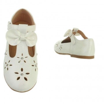 Ballerinas glitter strass wit 24 35