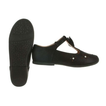 Ballerinas glitter strass zwart 24 35