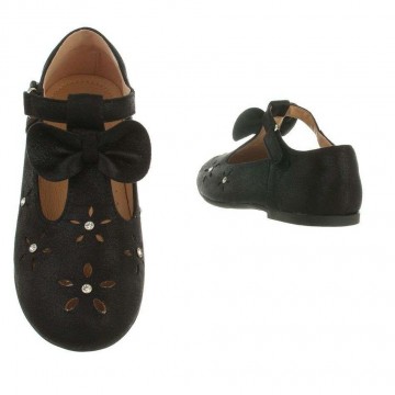 Ballerinas glitter strass zwart 24 35