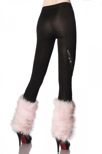 Beenwarmers pluche roze