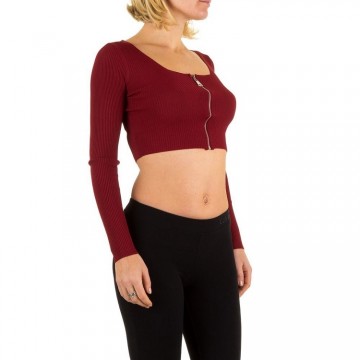 Bolero crop top rood