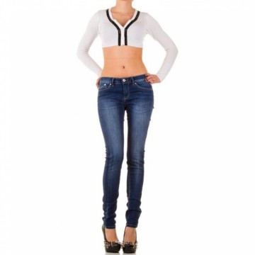 Bolero wit of zwart lange mouw knoopjes en lederlook randjes