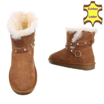 Bontlaarzen uggs look strass camel
