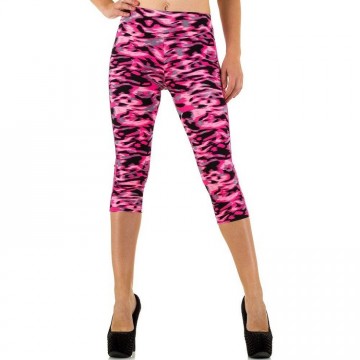Capri legging army print roze