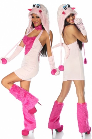 Monster kostuum roze compleet