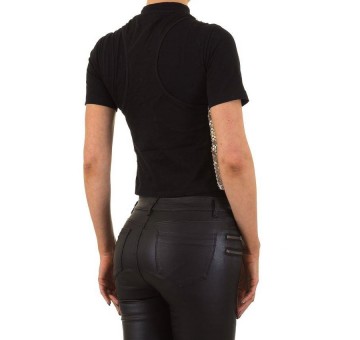 Dames gilet pailletten zilver