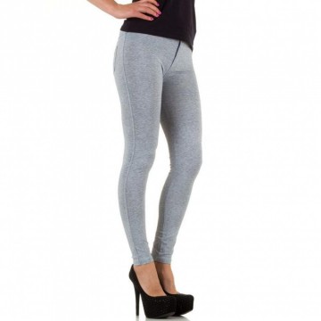 Dames sport legging licht doorzichtig grijs of blauw