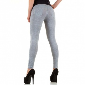 Dames sport legging licht doorzichtig grijs of blauw