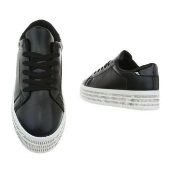 Dames sneakers zwart strass