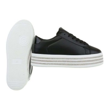 Dames sneakers zwart strass