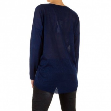 Dames trui strass XS-XL blauw