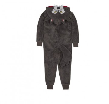 Dieren onesie wolf 7-13 jaar