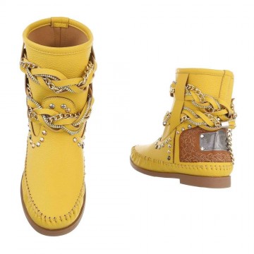 Ibiza style laarsjes geel