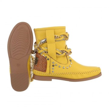 Ibiza style laarsjes geel