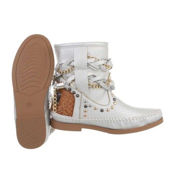 Ibiza style laarzen zilver