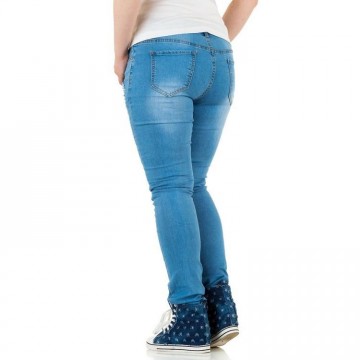 JJeans met scheuren blauw