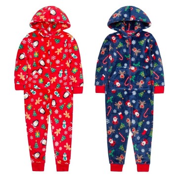 Kerst onesies rood blauw 2-13 jaar