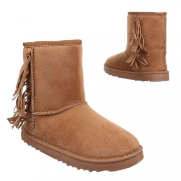 Laarzen franjes UGGS-look camel