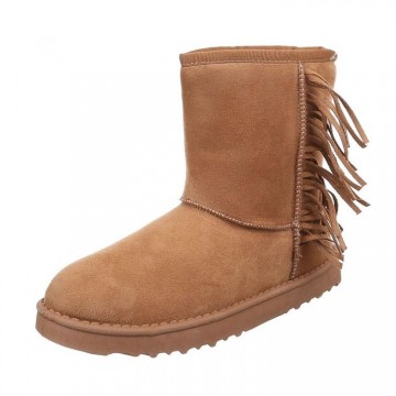 Laarzen franjes UGGS-look camel