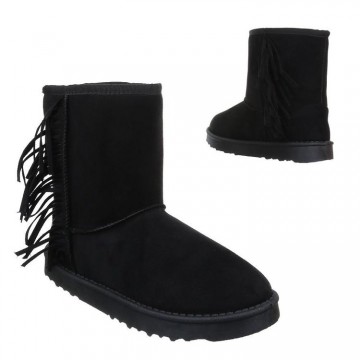 Laarzen franjes UGGS-look zwart