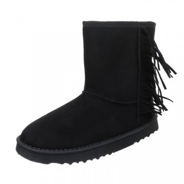 Laarzen franjes UGGS-look zwart