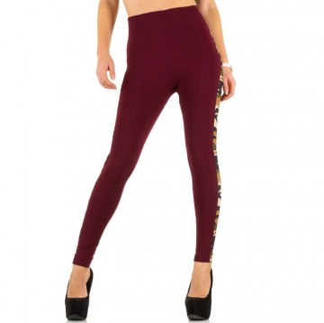 Legging donker rood leger camouflage print 065