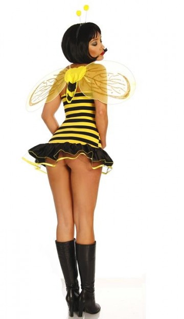 Maja de Bij compleet kostuum zwart geel XS-3XL