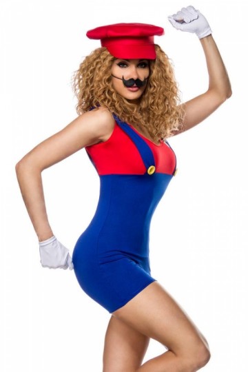 Mario Brother jurkje compleet carnavals kostuum