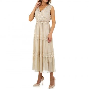 Maxi jurk ibiza beige