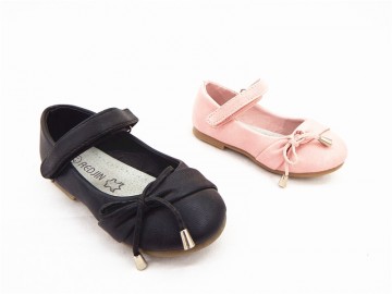 Meisjes ballerina schoenen roze of zwart 18-23