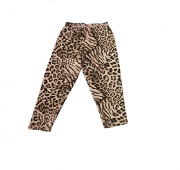 Meisjes tijgerprint legging beige 2-14 jaar