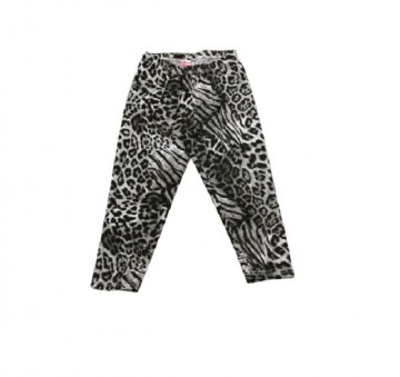 Meisjes tijgerprint legging grijs 2-14 jaar