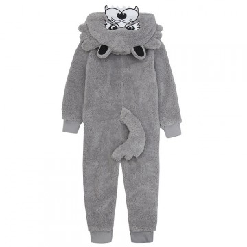 Onesie jongens wolf grijs 7-13 jaar