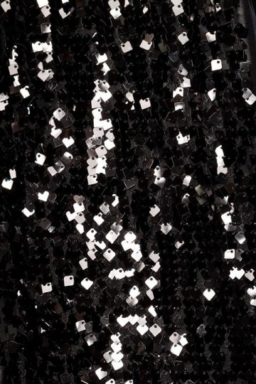 Pailletten legging wetlook zwart