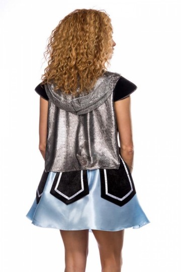 Ridder kostuum jurkje met capuchon