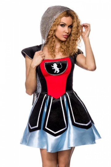 Ridder kostuum jurkje met capuchon