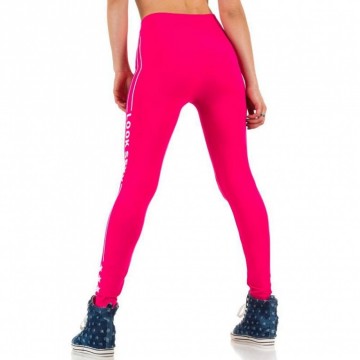 Legging tekst look sexy pink roze