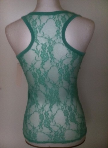 Tanktop kant groen
