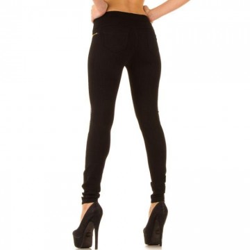 Tregging broek tijger print zwart