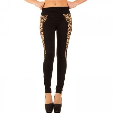 Tregging broek tijger print zwart