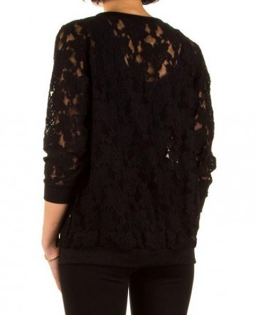 Trui van kant New York City tekst zwart