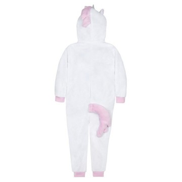 Unicorn eenhoorn onesie wit roze 2-13 jaar