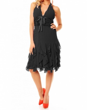 Chiffon zomer jurkje zwart