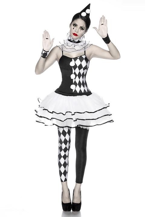 Uitgelezene Harlekijn kostuum compleet zwart wit - Overige carnavals kleding FL-41