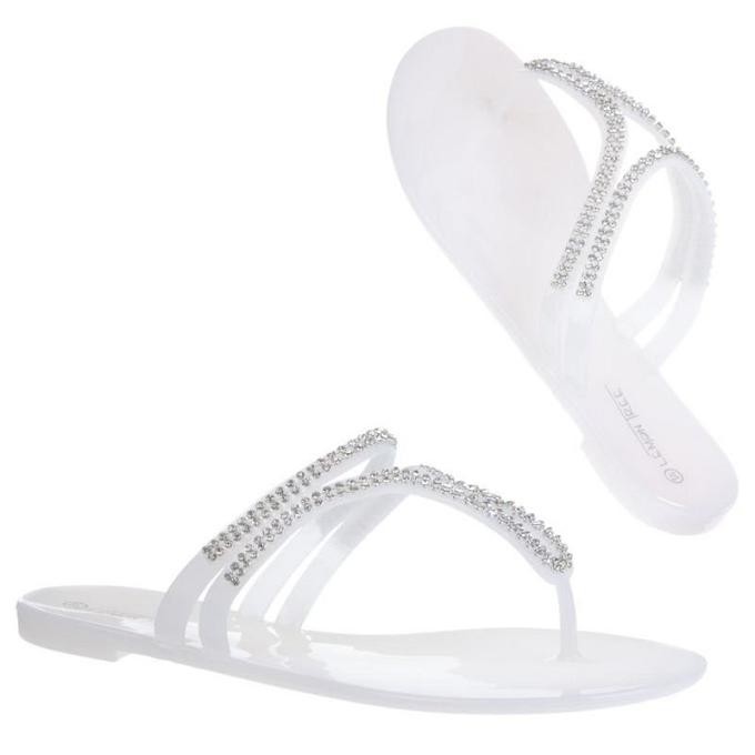 teenslippers met steentjes