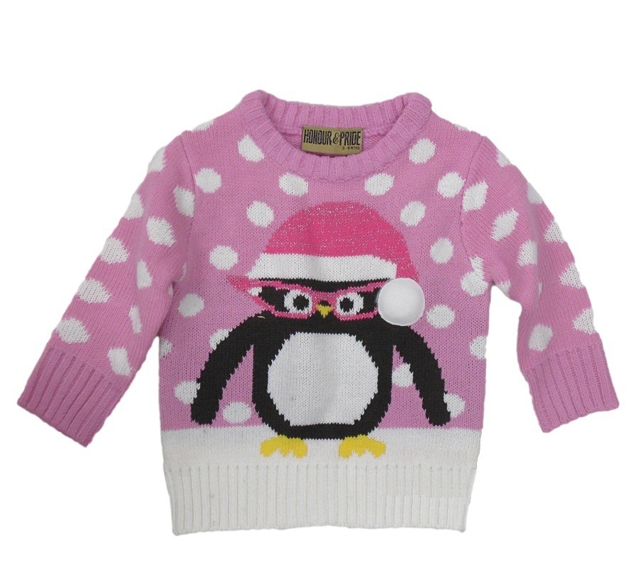 verschijnen hart Oneerlijkheid Foute kersttrui roze Pinguin 2-7 jaar - Kids - Mini-jurken.nl