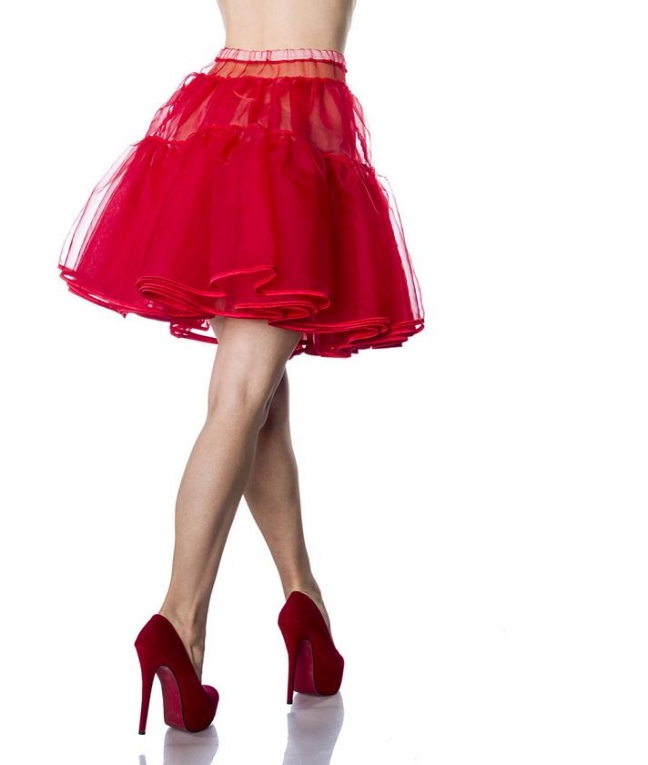 G waterstof Graag gedaan Petticoat rood of wit XS-3XL - Accessoires carnaval - Mini-jurken.nl